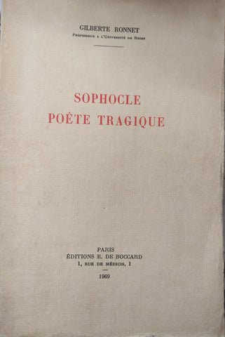 Sophocle: Poète tragique.