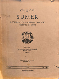 Sumer: A Journal of Archaeology and History in Iraq.