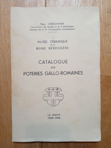 Catalogue des poteries Gallo-romaines.