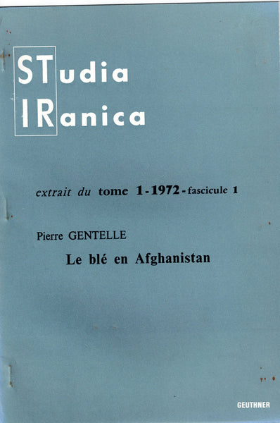 Studia Iranica. Cinq extraits du tome 1 fascicule 1&2. 1972