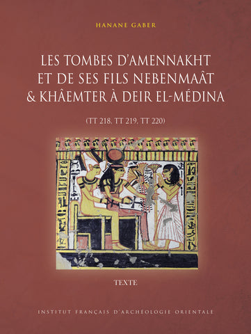 Les tombes d'Amennakht et de ses fils Nebenmaât et Khâemter à Deir el-Médina (TT 218, TT 219, TT 220). MIFAO 153.