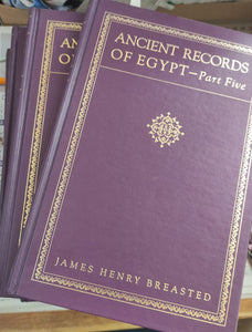 Ancient records of Egypt. Tomes 1 à 5.