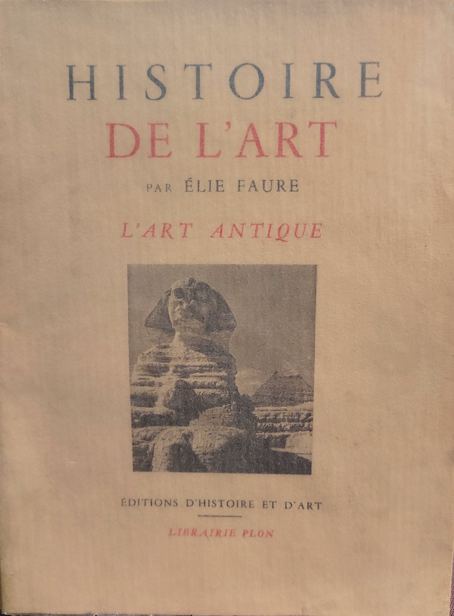 Histoire de l'art. L'art antique.