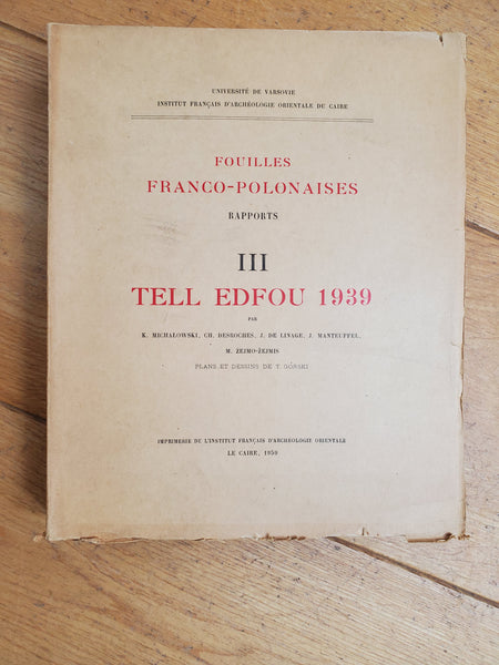 Fouilles Franco-Polonaises. Rapports III. TELL EDFOU 1939.