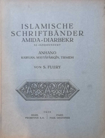 Islamische schriftbänder. Amida-Diarbekr.