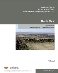 Hauran v, La Syrie du Sud du Néolithique à l'Antiquité tardive. Vol 1 et 2.