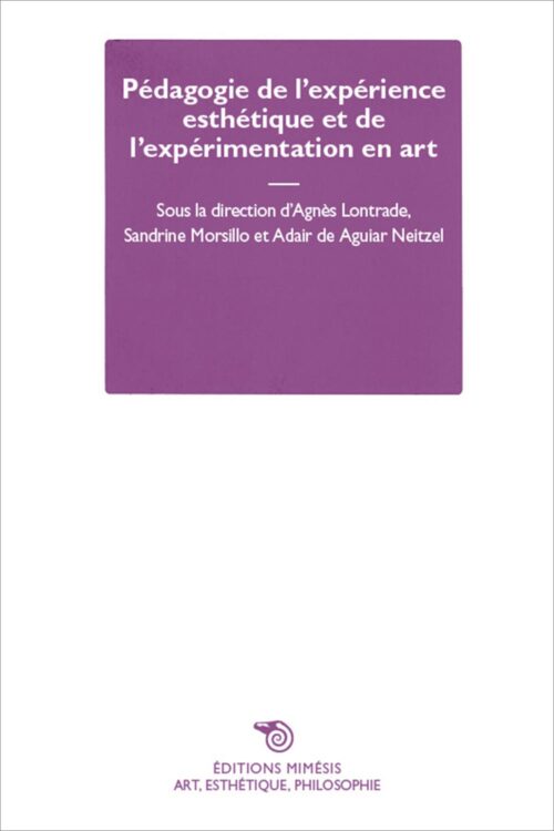 Pédagogie de l'expérience esthétique et de l'expérimentation en art.