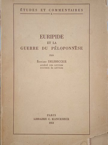 Euripide et la guerre du Péloponèse.