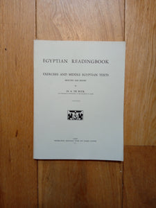 Egyptian readingbook. Volume I. Exercises and middle Egyptian texts.