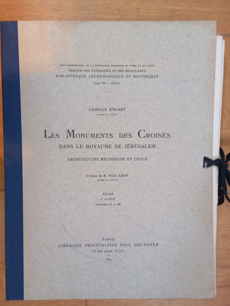 Les monuments des croisés dans le royaume de Jérusalem. Architecture religieuse et civile. 4 volumes.