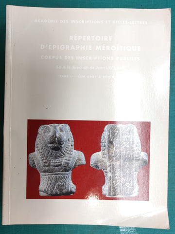 Directory of Meroitic epigraphy. Corpus of published inscriptions.