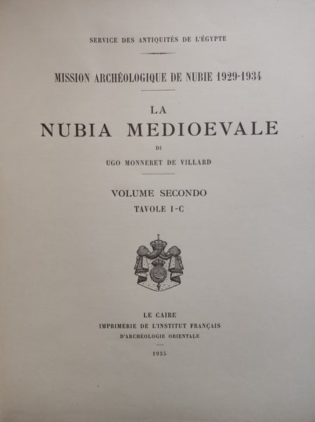 La Nubia Medioevale. I, II, III, IV.