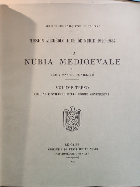 La Nubia Medioevale. I, II, III, IV.