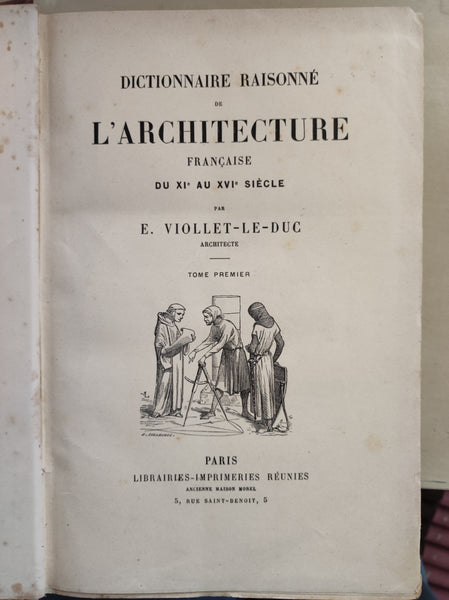 Dictionnaire de l'architecture Française . XI au XVI siècle. Complet - 10 tomes.