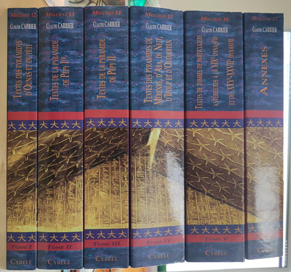 Textes des Pyramides de l'Egypte Ancienne. complet en 6 tomes.