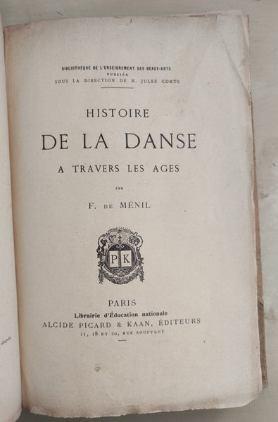 Histoire de la danse à travers les âges.