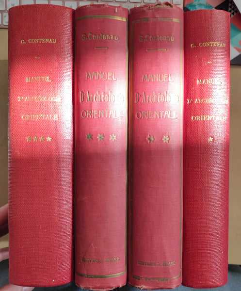 Manuel d'archéologie orientale. Depuis les origines jusqu'à l'époque d'Alexandre. (complet-4 tomes)