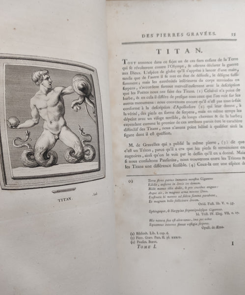 Description des principales pierres gravées du cabinet de S.A.S. monseigneur le Duc d'Orléans, premier prince du sang. Tome premier & second.