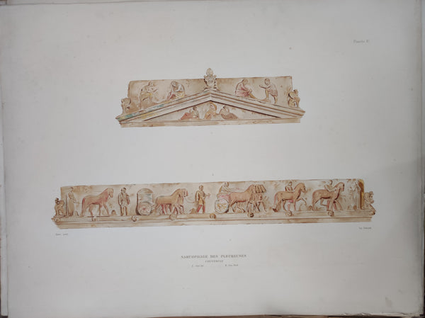 Une nécropole royale à Sidon. Fouilles de Hamdy Bey. Planches, Livraison I, II & III.