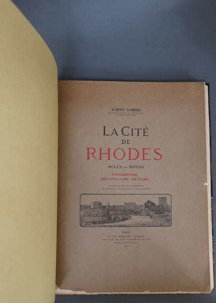 La cité de Rhodes. 2 volumes.