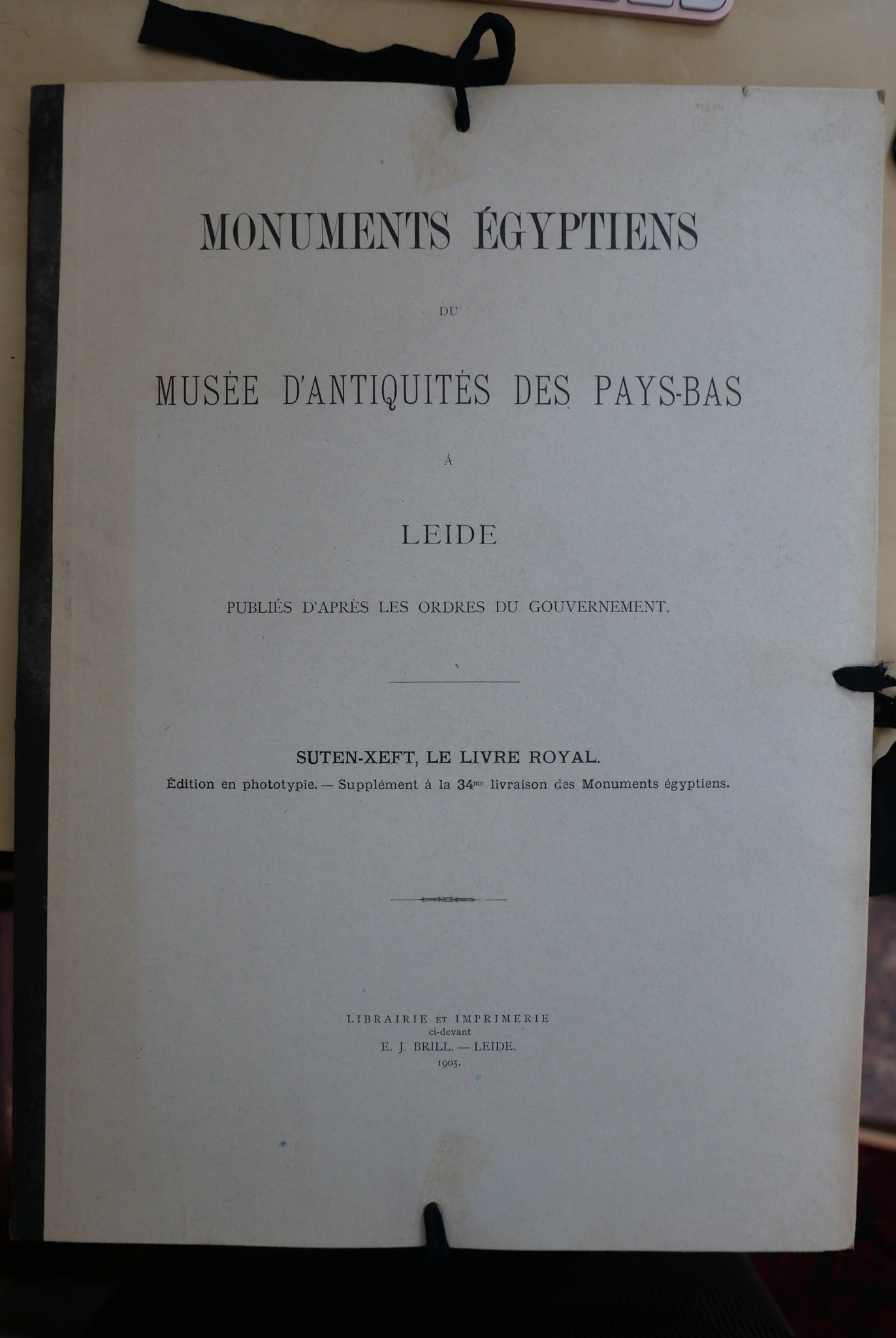 Egyptian monuments from the Netherlands Museum of Antiquities in Leiden. Suten-Xeft, the Royal Book., Papyrus Insinger.