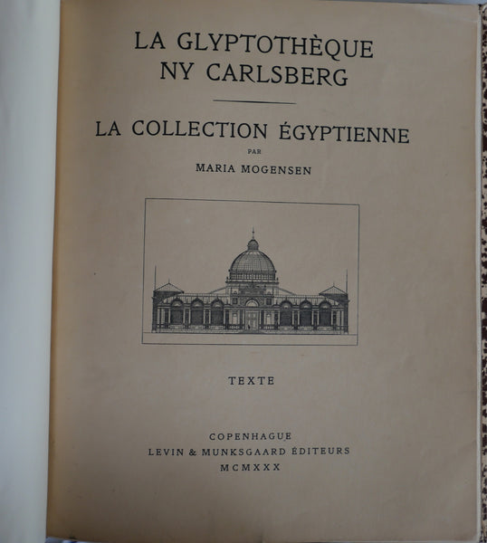 The NY Carlsberg Glyptothek. The Egyptian Collection. Texts &amp; Plates.
