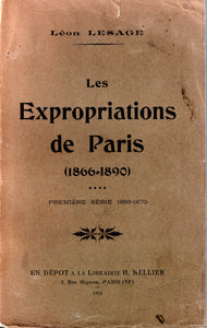 Les Expropriations de Paris (1866-1890): Première série 1866-1870.