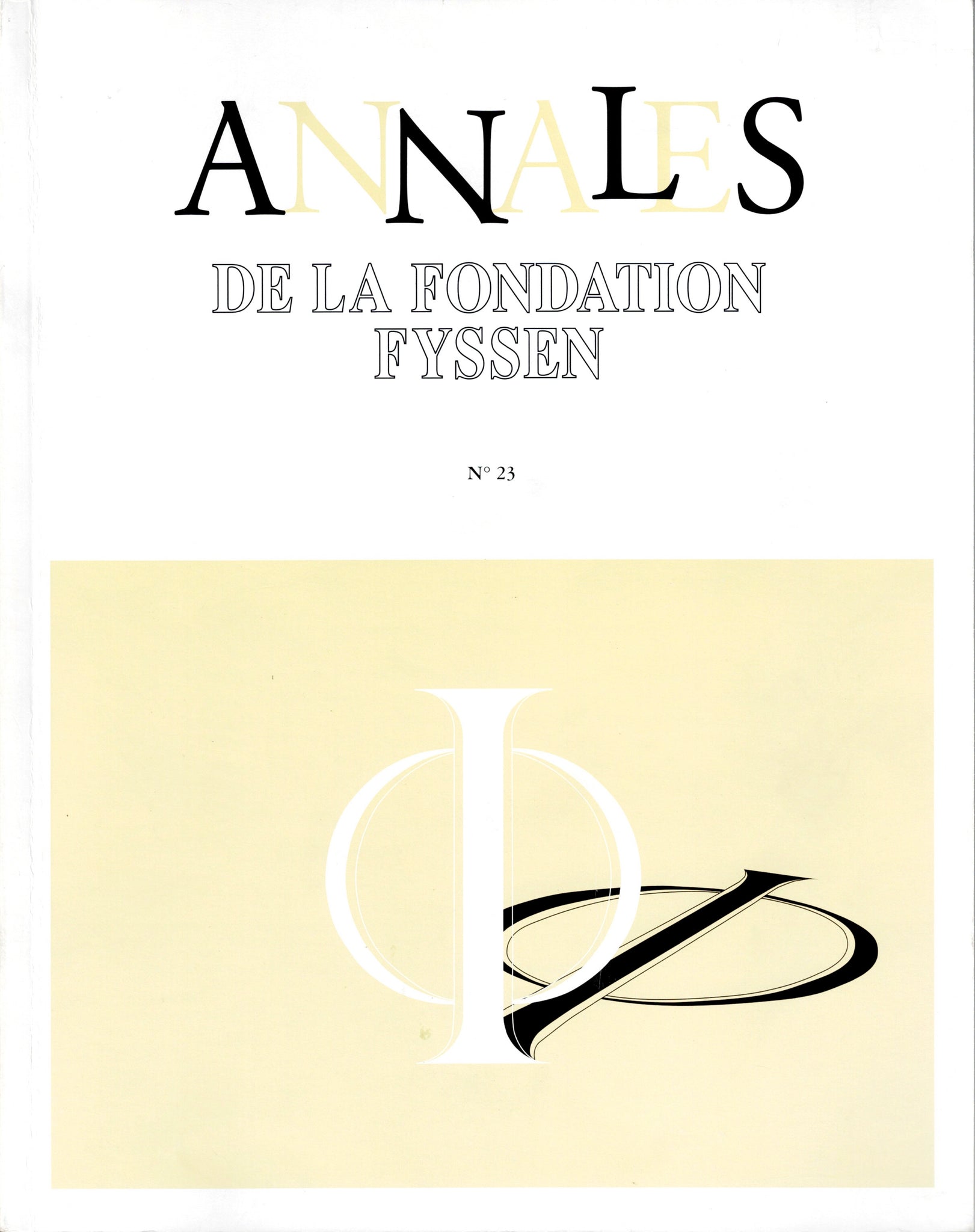 Annales de la fondation Fyssen. n°23.