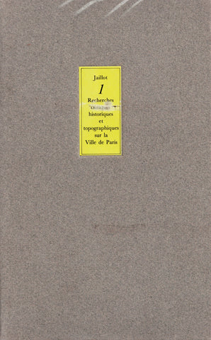 Critical historical and topographical research on the City of Paris. Volume 1-5.