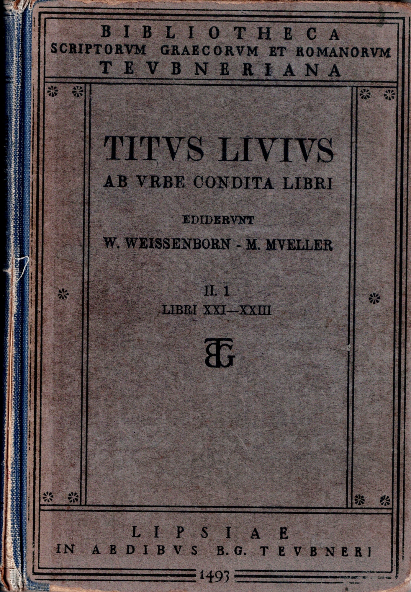 TITVS LIVIVS AB VRBE CONDITA LIBRI. II.1 LIBRI XXI-XXIII.