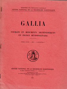 La céramique de Cibisus a Mittelbronn. Extrait de Gallia Tome XVIII-1960-Fascicule 1