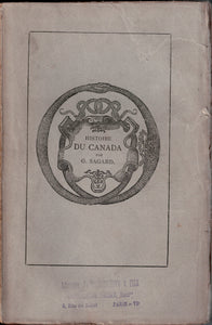 Histoire du Canada par G. Sagard. Tomes 1 à 4.