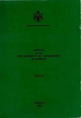 Annual of the Department of Antiquities of Jordan. XXXVI.