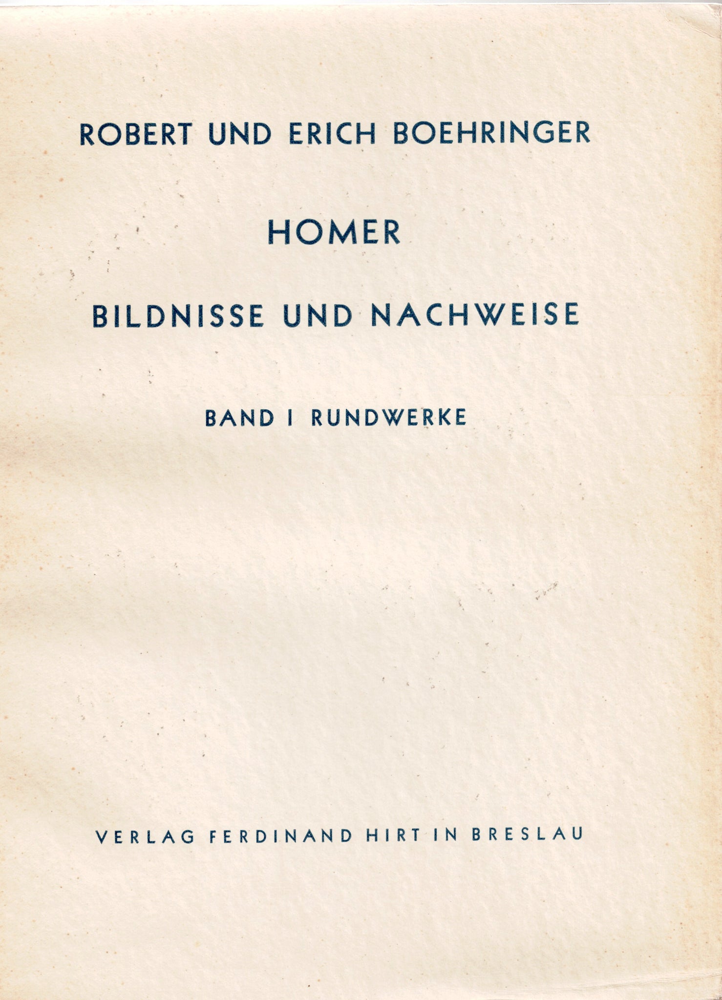 Homer Bildnisse und Nachweise.