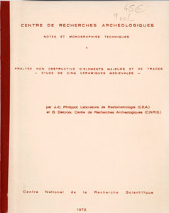 Centre de recherches archeologiques. Notes et monographies techniques. Vol. 1 à 9.