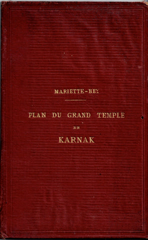 Plan of the great temple of Karnak.