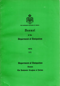 Annual of the Department of Antiquities of Jordan. XX. 1975.