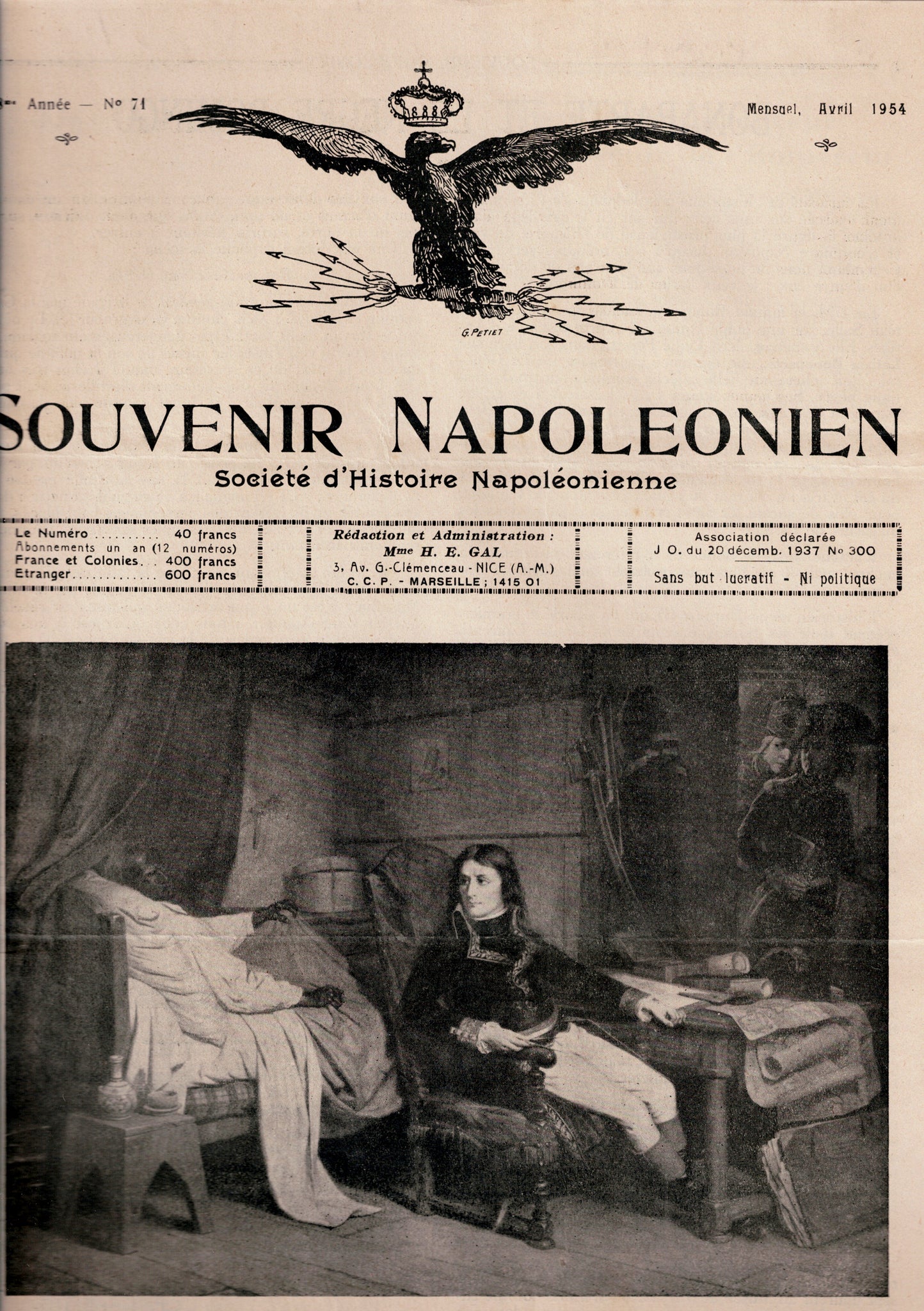 Souvenir Napoléonien.. Société d'Histoire Napoléonienne. 18eme Année - N°71.