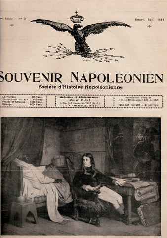Souvenir Napoléonien.. Société d'Histoire Napoléonienne. 18eme Année - N°71.