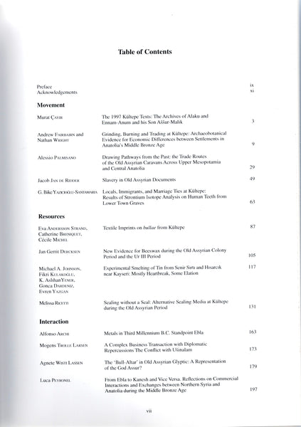 Proceedings of the 2nd Kultepe International Meeting. Subartu XXXIX.