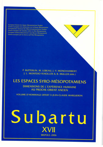 Syro-Mesopotamian Spaces. Dimensions of Human Experience in the Ancient Near East. Subartu XVII.