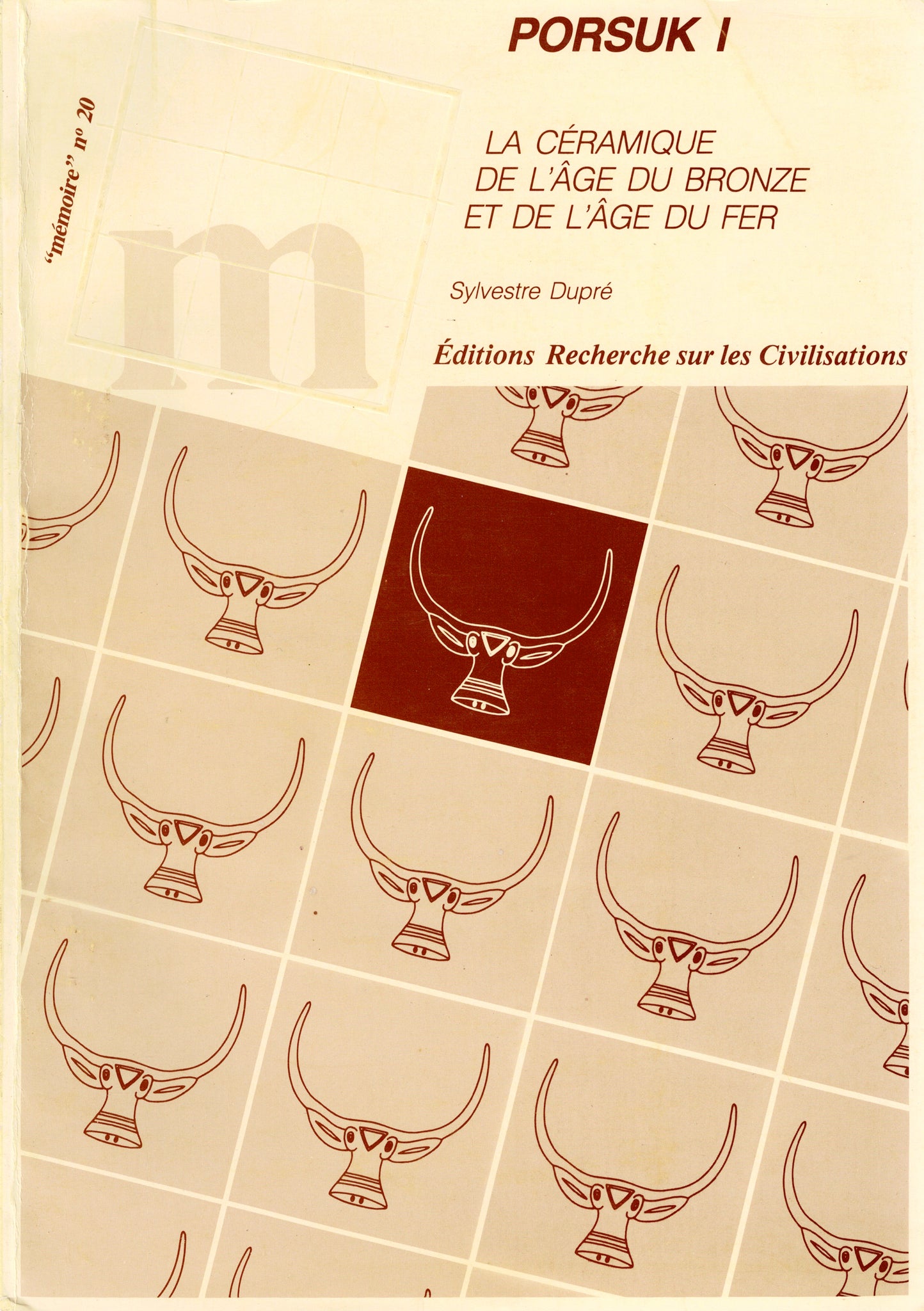 Porsuk I. La céramique de l'âge du bronze et de l'âge de fer.