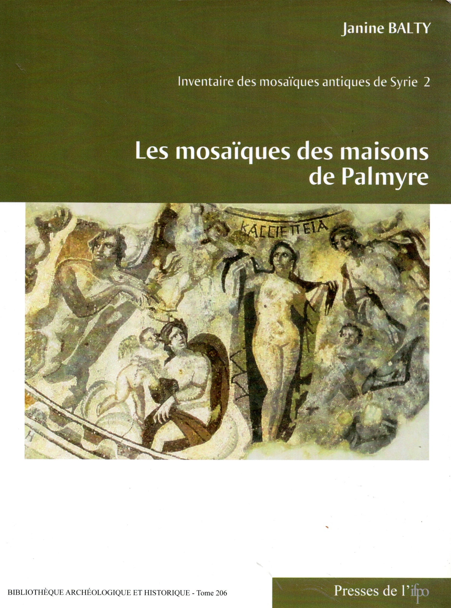 Inventaire des mosaïques antiques de Syrie 2 : Les mosaïques des maisons de Palmyre. BAH 206.