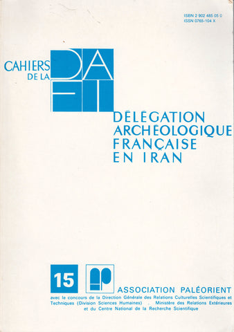 Cahiers de la DAFI 15.