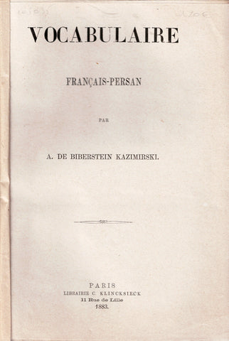 French-Persian vocabulary.