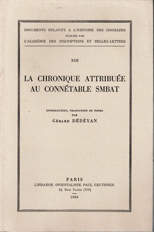 La chronique attribuée au connétable Smbat.