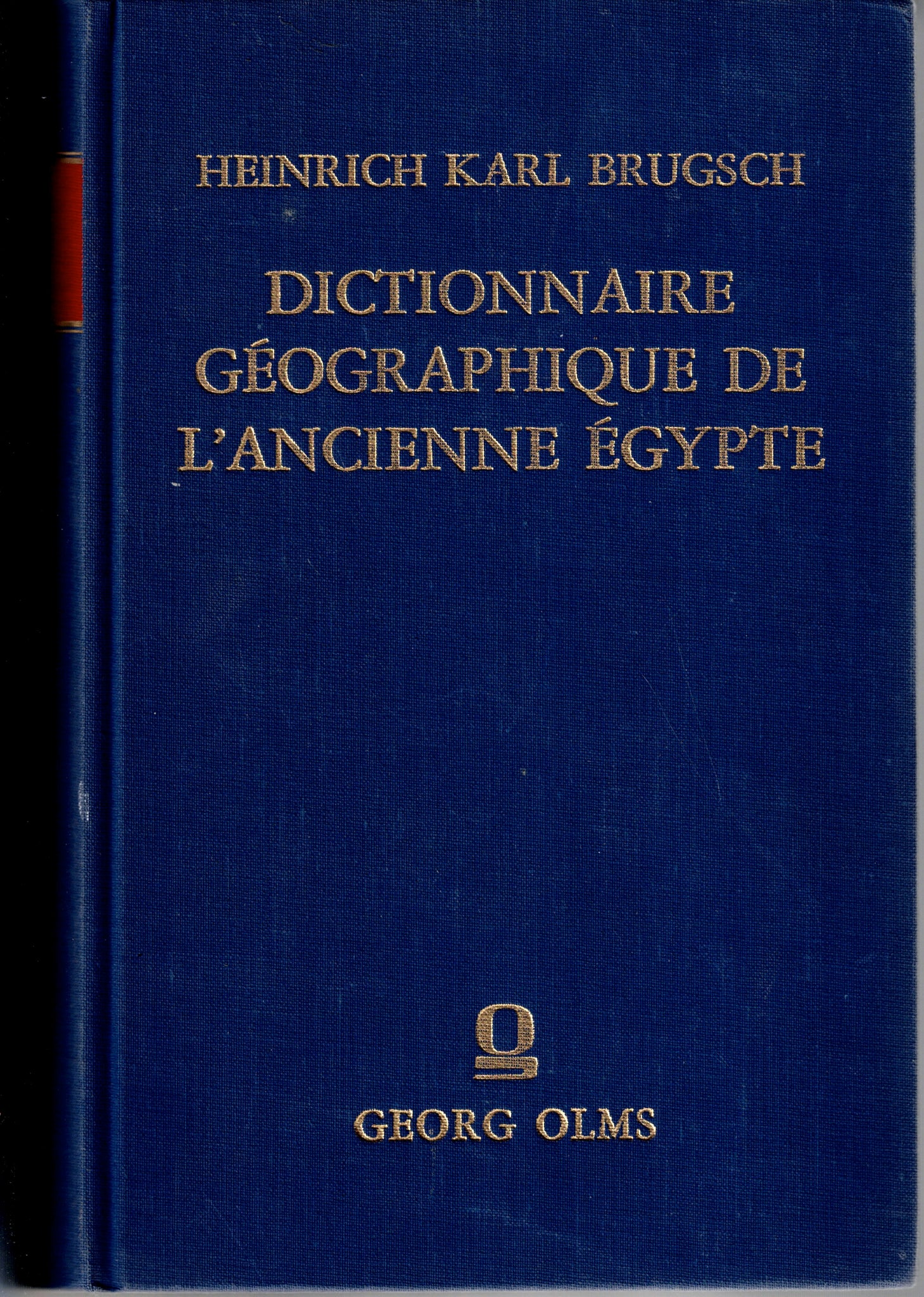 Dictionnaire géographique de l'ancienne Egypte.
