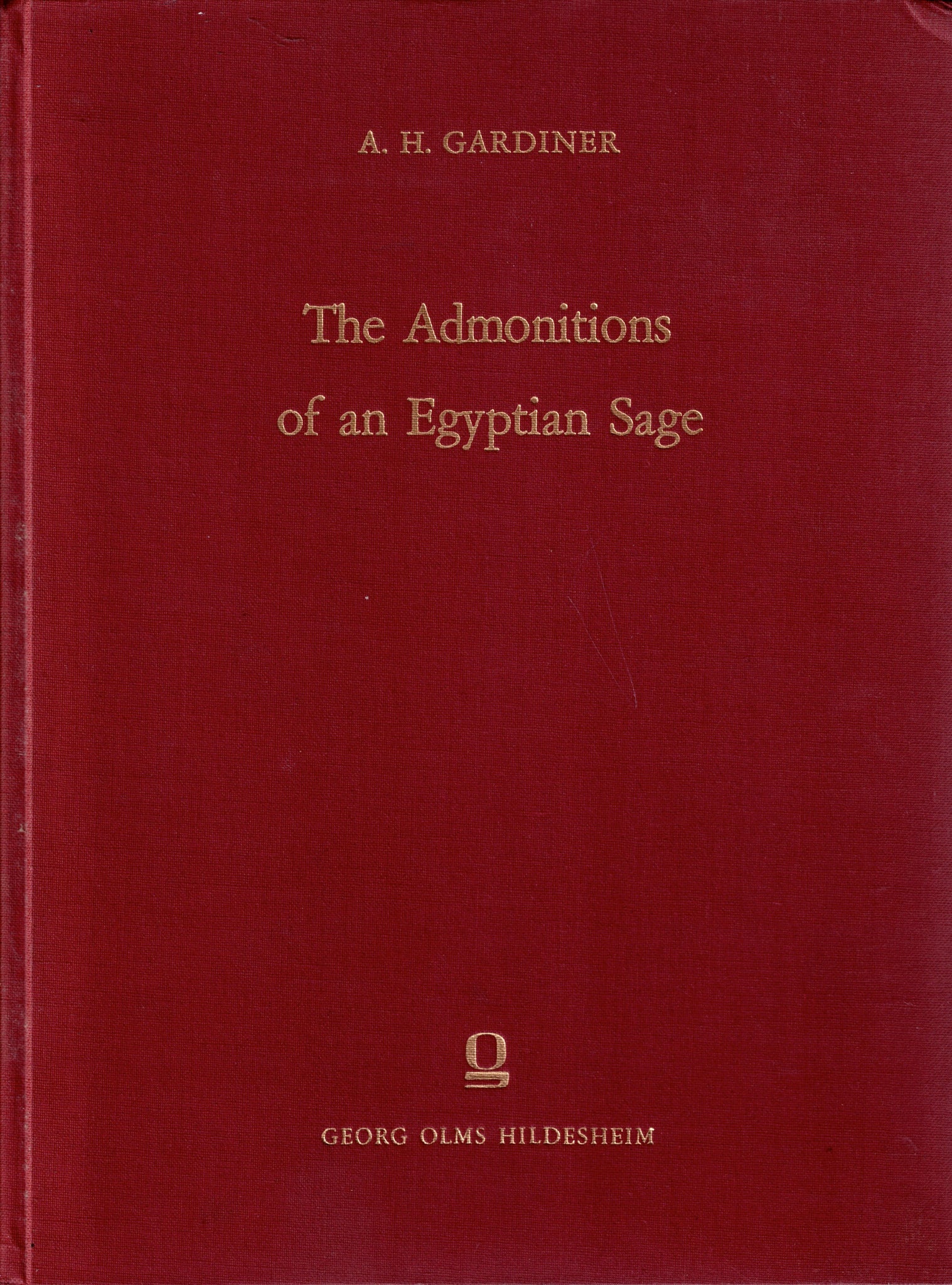 The Admonitions of an Egyptian Sage.