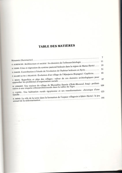 Nomads and Sedentary People - Ethnoarchaeological Perspectives.