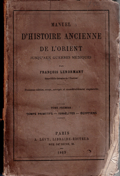 Manual of ancient history of the Orient up to the Persian Wars